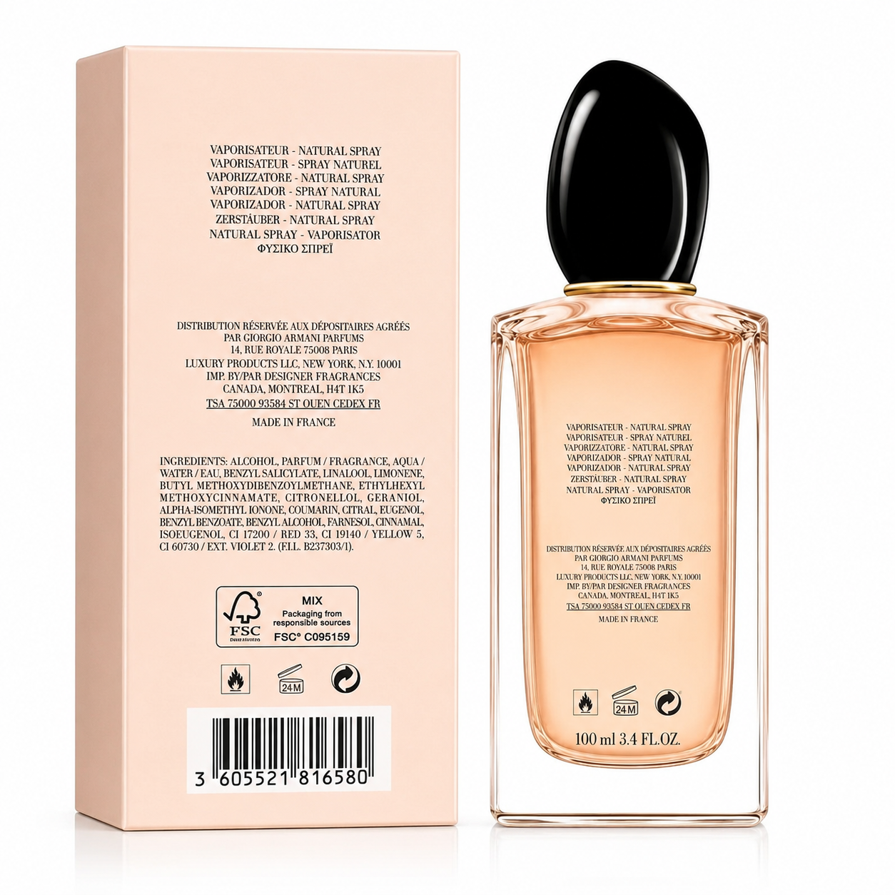 Shopify Product Listing – Giorgio Armani Sì Eau de Parfum (100ml)