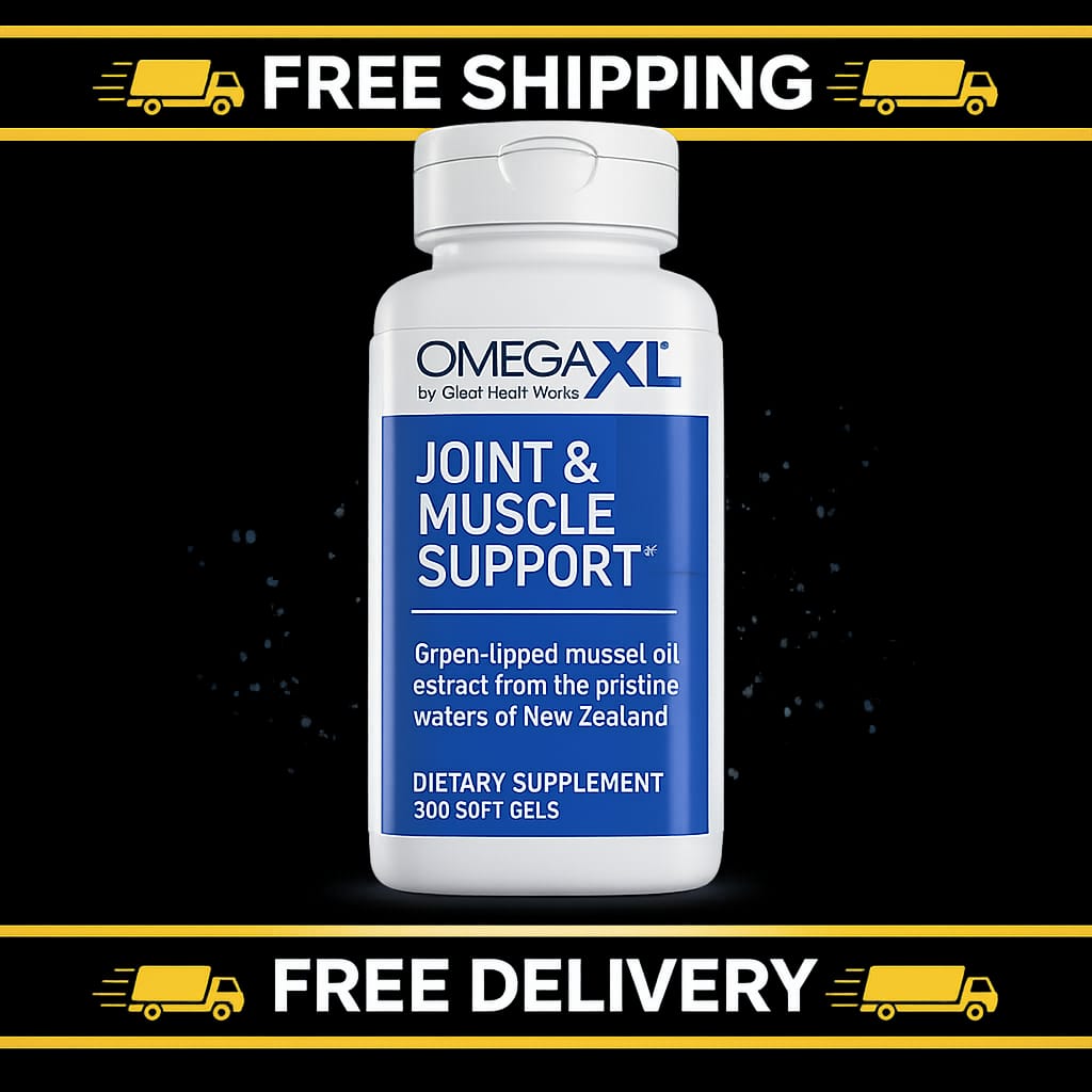 Shopify Product Listing – OmegaXL Joint & Muscle Support (300 Soft Gels)