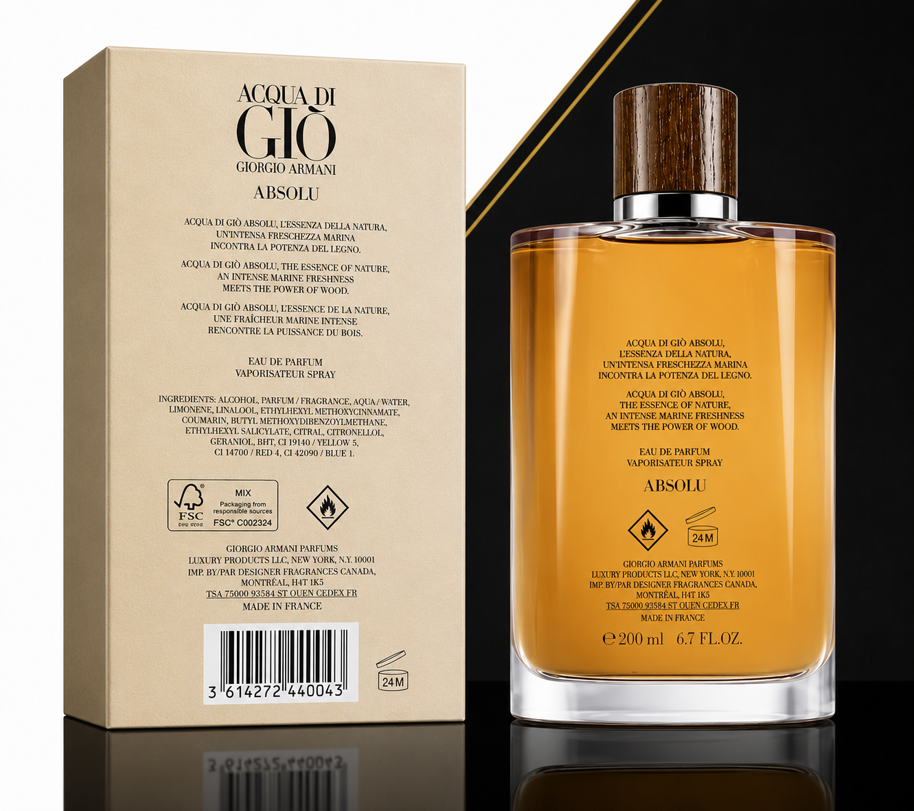 Giorgio Armani Acqua Di Giò Absolu Eau de Parfum for Men 200ml (6.7 fl oz)