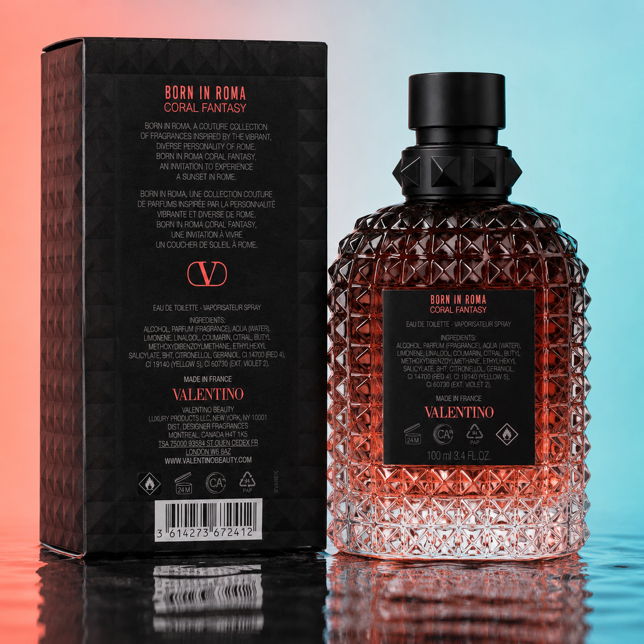 Valentino Uomo Born in Roma Coral Fantasy EDT for Men 100ml