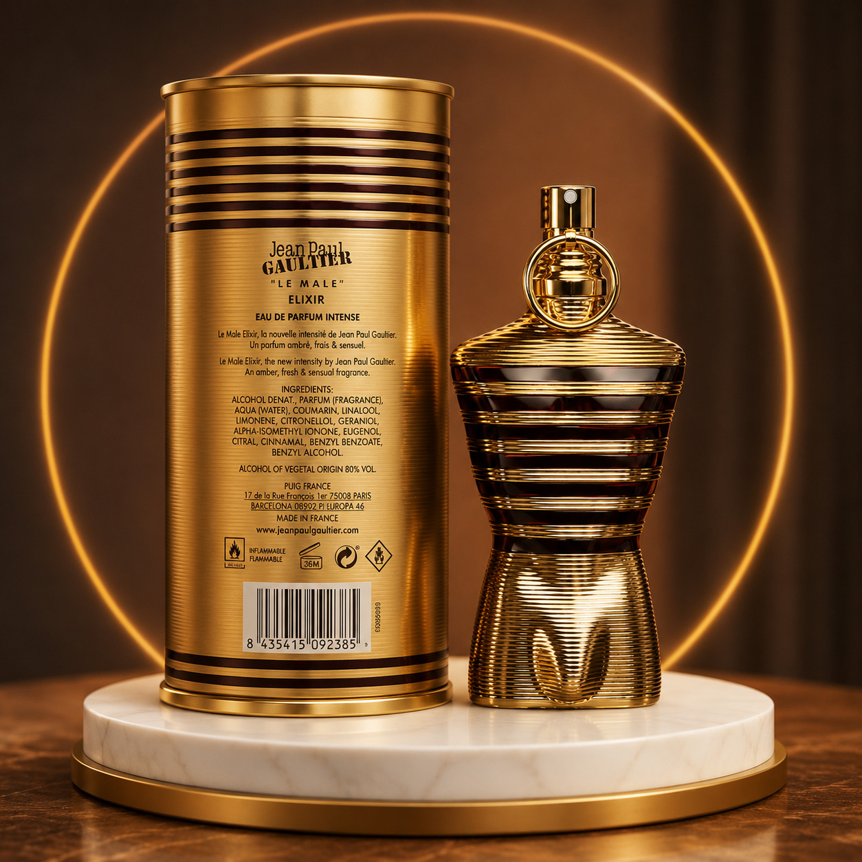 Jean Paul Gaultier Le Male Elixir Parfum for Men 125ml / 4.2 fl oz