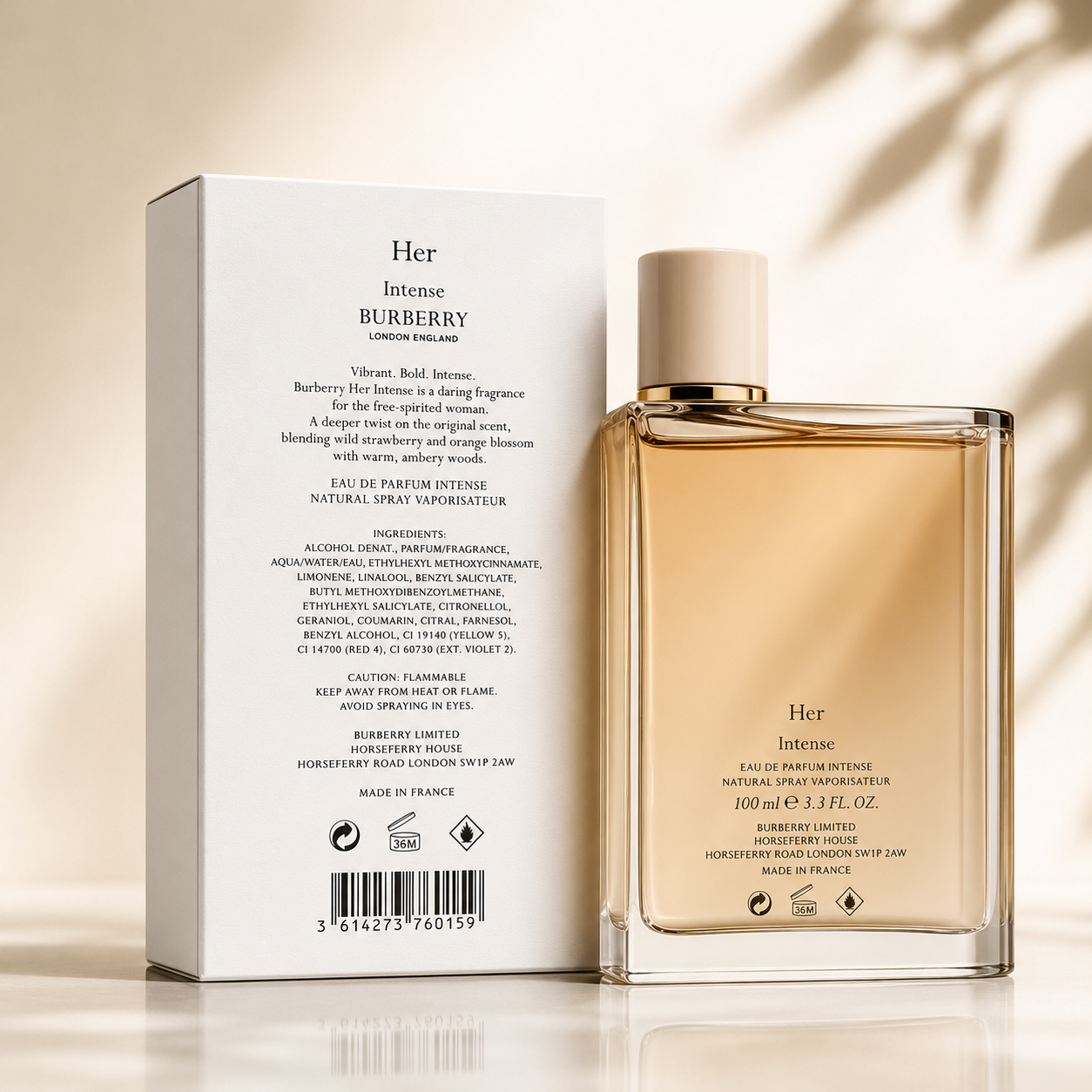 Burberry Her Intense Eau de Parfum for Women – 100ml (3.3 FL.OZ.)