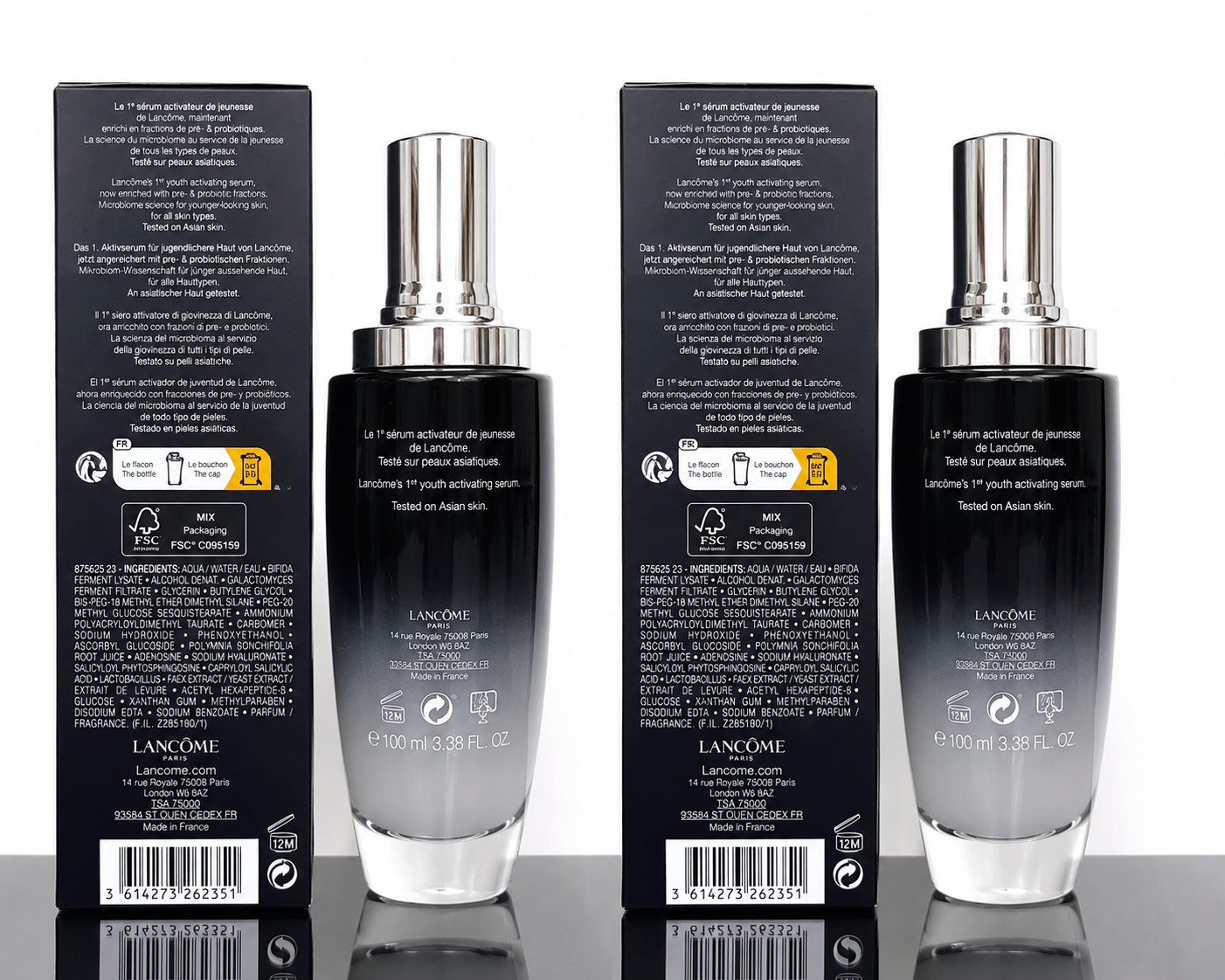 Pack of 2 Lancôme Advanced Génifique Youth Activating Concentrate Face Serum 100ml