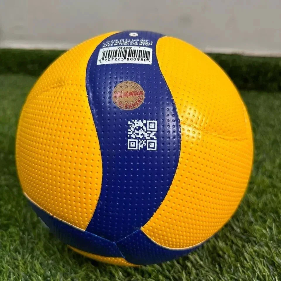 Mikasa Volleyball Official Size 5 – Premium Indoor/Outdoor Training & Match Ball – Yellow & Blue