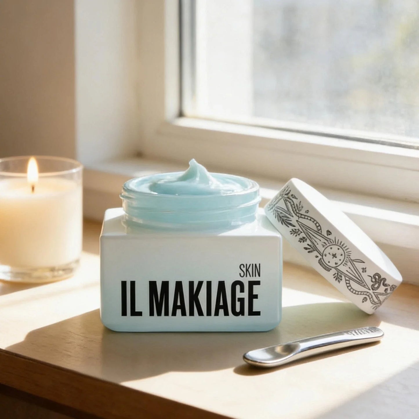 IL MAKIAGE Skin Hydrating Face Cream with Applicator Spatula
